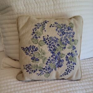 Floral Embroidered Cushion Cover